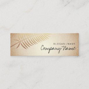 Kraft Printed Gold Leaf Soul Mini Business Card