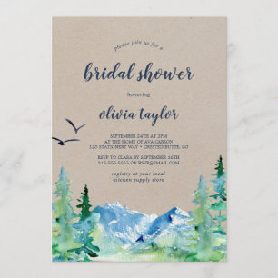 Kraft Rocky Mountain Bridal Shower Invitation