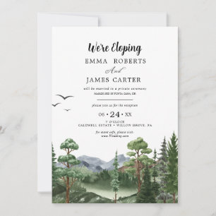Kraft Rocky Mountain   Elopement Reception  Invitation