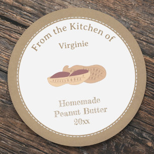 Kraft Rustic Peanut Butter Label Sticker