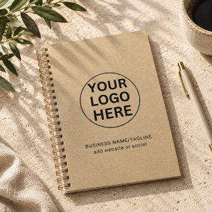 Kraft Rustic Planner l Branded Business Logo 