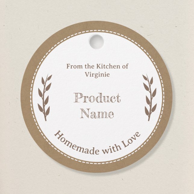 Kraft & Rustic Small Business Favour Tag (Kraft & Rustic Small Business Favor Tag)