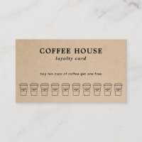 Kraft Simple Brown Modern Cute Coffee Shop