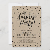 Kraft | Simple Confetti Surprise Birthday Party