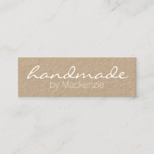 Kraft Simple Handmade Craft Mini Business Card