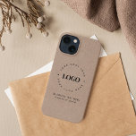 Kraft Style Business Custom Logo & Text Rustic iPhone 13 Case<br><div class="desc">Promote your business with this cool iPhone case,  featuring kraft style background,  custom logo & text. Easily add your details by clicking on the "personalise" option.</div>