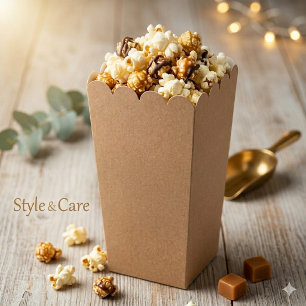 Kraft Style Popcorn Favour Boxes for Any Event