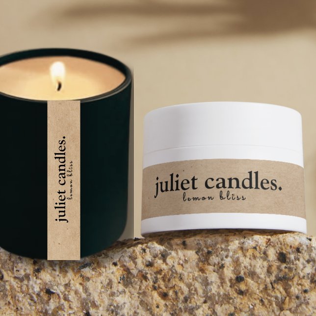  Kraft Thin Candle Tamper-Proof Seal Label (Creator Uploaded)