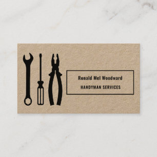 Kraft Tool Handyman Services Business Card