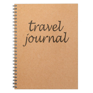 Kraft Travel Journal ~ Calligraphy Travel Notebook