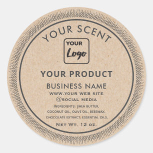 Kraft vintage Custom logo product label
