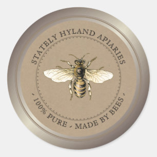 Kraft Vintage Honey Jar Label