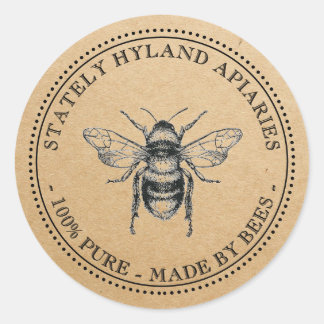 Kraft Vintage Honey Jar Label