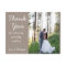 Kraft Wedding Thank You Post Card