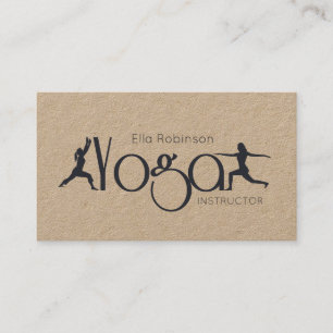 KRAFT Yoga Fitness Personal Trainer Gym Business Card