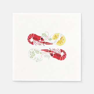 Kräftskiva / Crawfish boil Elegant Lemon and Dill Napkin