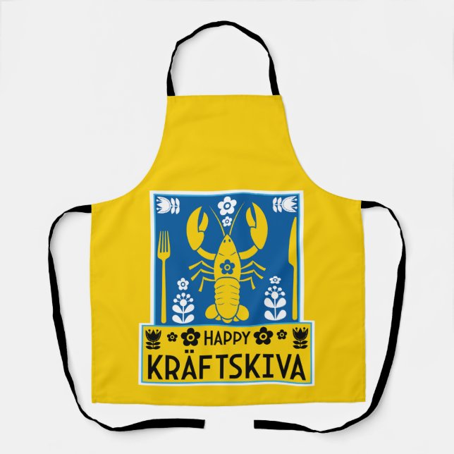 Kräftskiva - Swedish Crayfish Party Apron (Front)