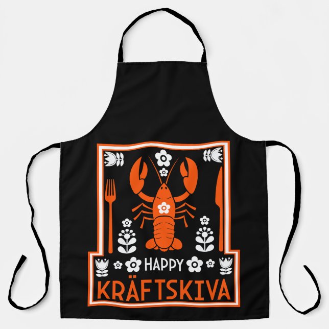 Kräftskiva - Swedish Crayfish Party Apron (Front)
