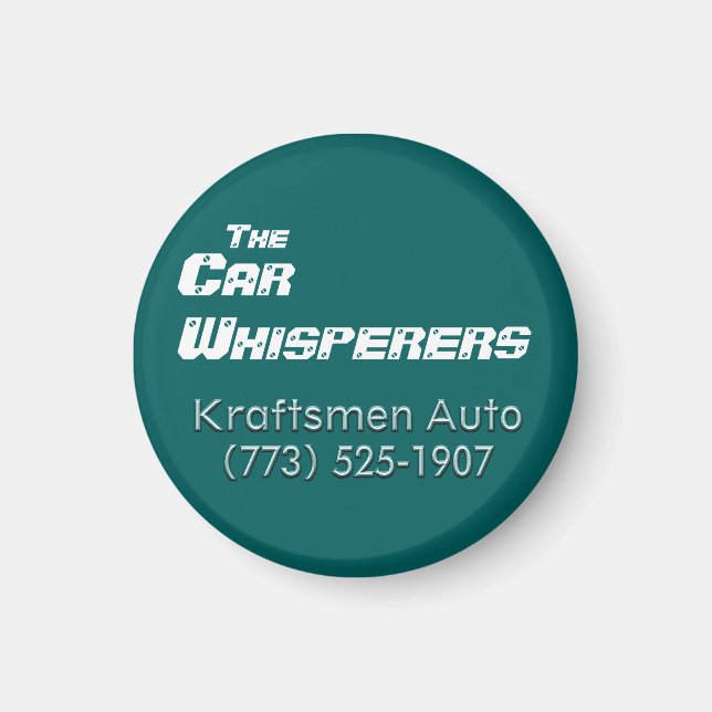 Kraftsmen Auto Car Whisperers Magnet (Front)