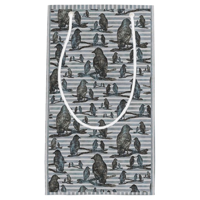 Krähen Raben Crow's gift bag (Front)