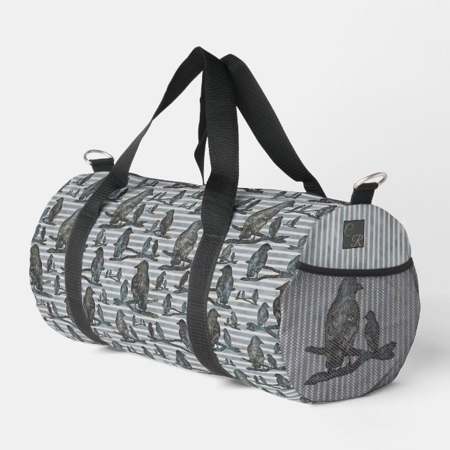 Krähen Raben Crows Vogel Duffle Bag (Right Corner)