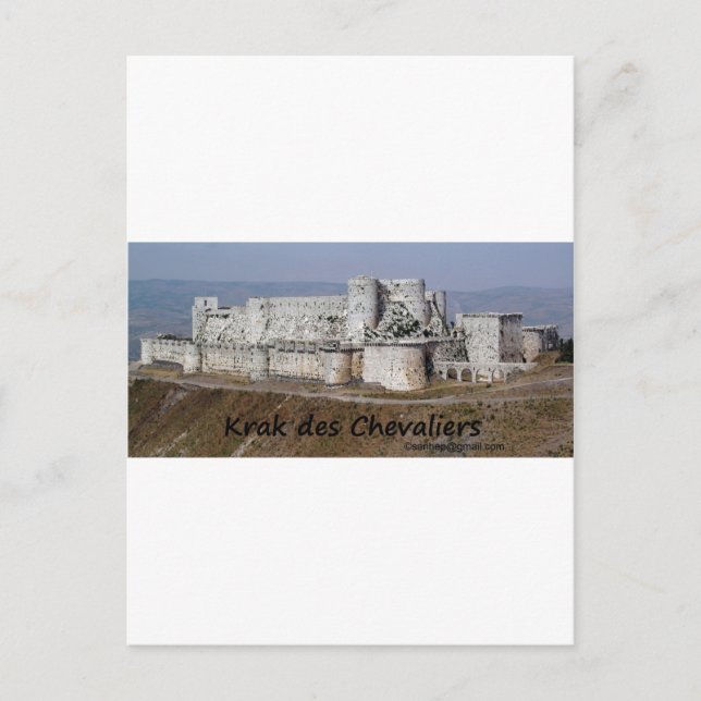 Krak Des Chevaliers, a Crusader Castle Postcard (Front)