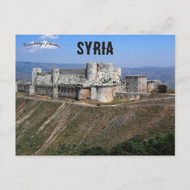 Krak des Chevaliers Syria Postcard (Front)