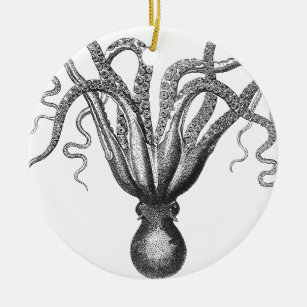 Krake / The Kraken Ceramic Tree Decoration