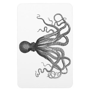 Kraken - Black Giant Octopus / Cthulu Magnet