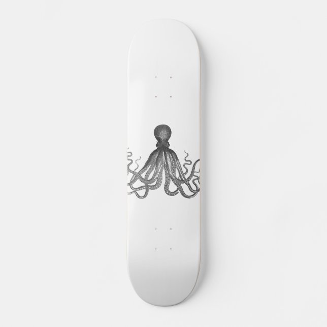 Kraken - Black Giant Octopus / Cthulu Skateboard (Front)