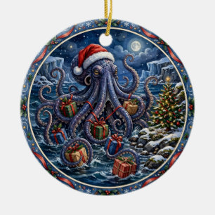 Kraken Christmas Gifts Ornament