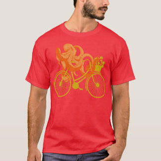 Kraken Cyclist Funny Biker Gift Octopus T-Shirt