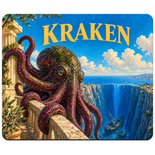 Kraken, Gothic Fantasy Monster Mouse Mat