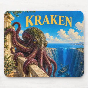 Kraken, Gothic Fantasy Monster Mouse Mat