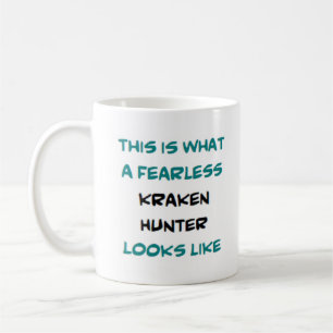 kraken hunter, fearless coffee mug