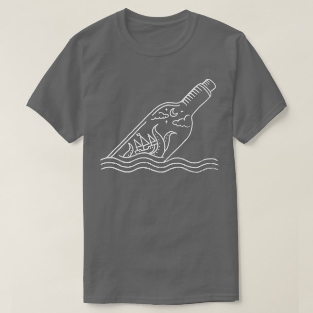 Kraken in a bottle T-Shirt (Design Front)