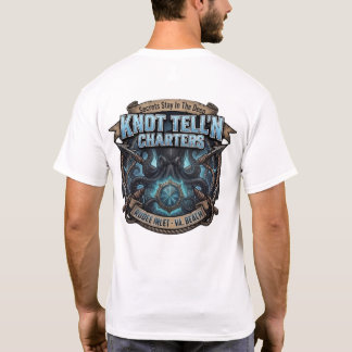 Kraken Logo Blue Crystal - T-Shirt