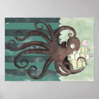 Kraken loves you poster