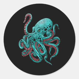 Kraken Octopus Classic Round Sticker