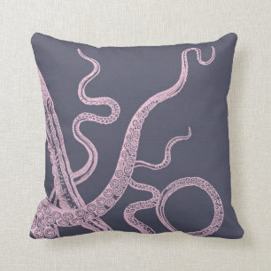 Kraken Octopus Purple Sea Monster pillow