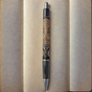 Kraken Steampunk Octopus Ornate Gold and Black