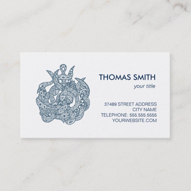 Kraken The Sea Monster Business Card (Front)