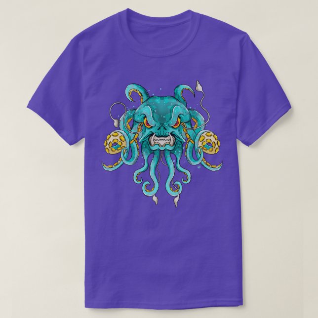 Kraken Underwater Monster Octopus Sea T-Shirt (Design Front)