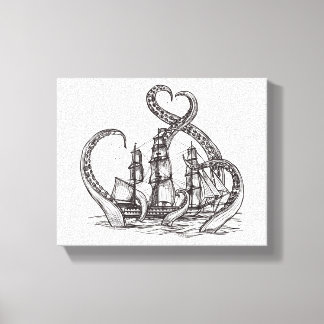 Kraken Wall Art | Kraken Art | Canvas Print