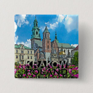 Krakow 15 Cm Square Badge