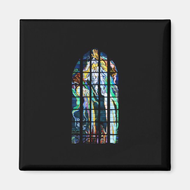 Krakow Church of St. Francis Stained Glass Magnet (Front)