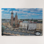 Krakow city centre from above in Poland Jigsaw Puzzle<br><div class="desc">Krakow city centre with St. Mary's Basilica from above in Krakow,  Poland</div>