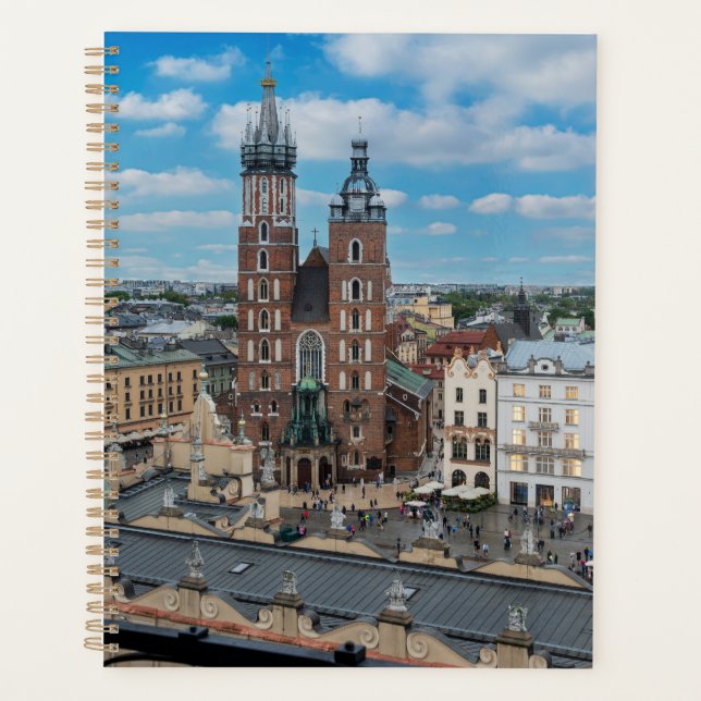 Krakow city centre from above in Poland Planner (Front)