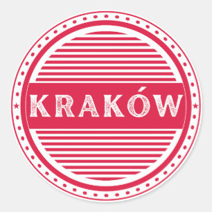 Krakow City Pride Emblem – Polish Identity Classic Round Sticker