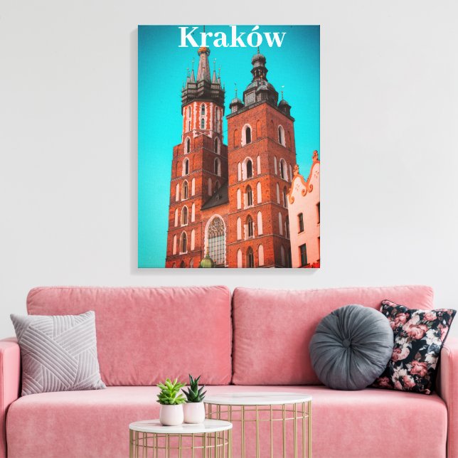 Krakow Europe Poland Polska Old Town Canvas Print (Insitu(LivingRoom))